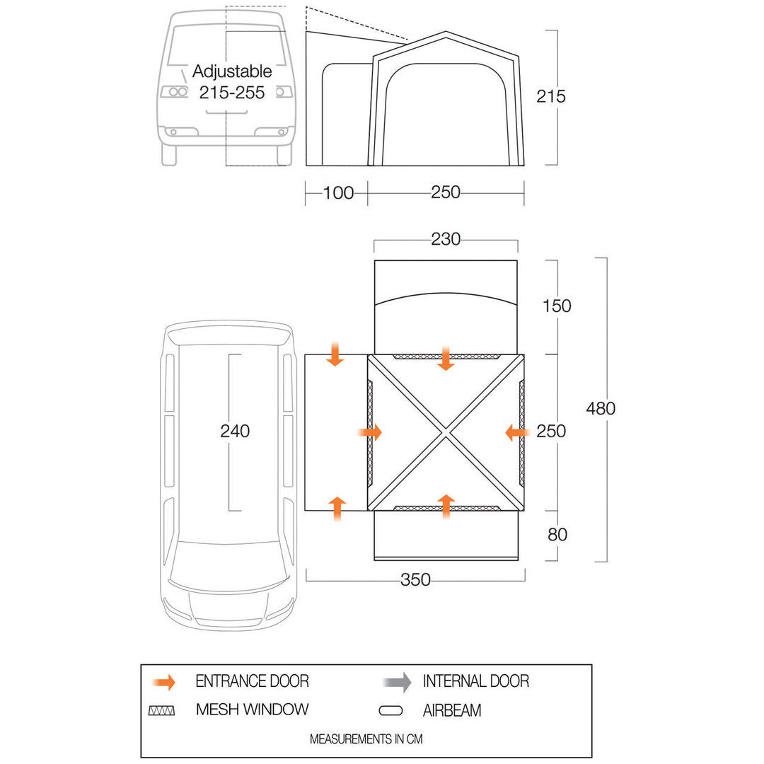 Vango Versos Air Mid Drive-Away Awning