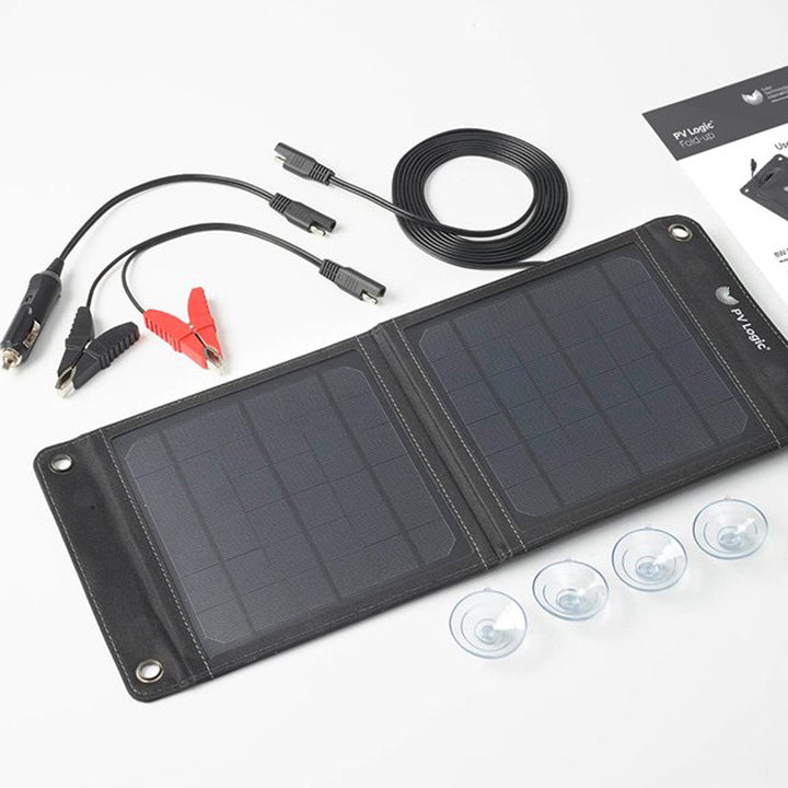 PV Logic 8W Fold Up Solar Battery Maintainer