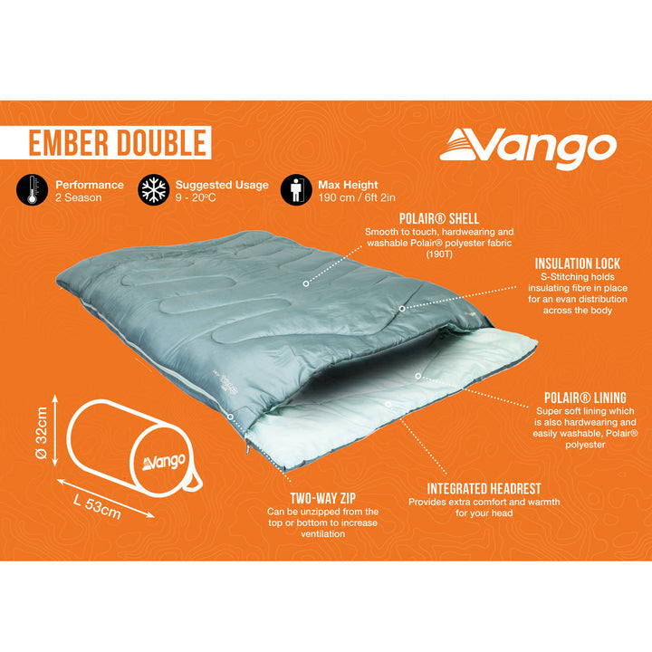 Vango Ember Double Sleeping Bag