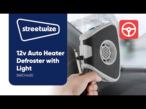 Streetwize 12v Auto Heater/Defroster with Light