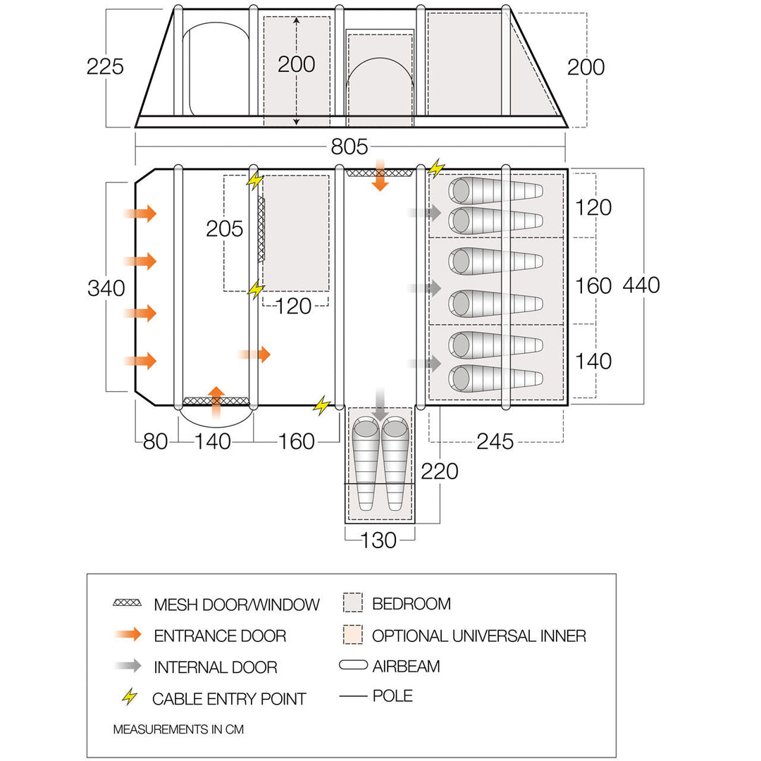 Vango Tahiti 850XL Air Tent