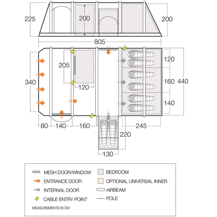 Vango Tahiti 850XL Air Tent